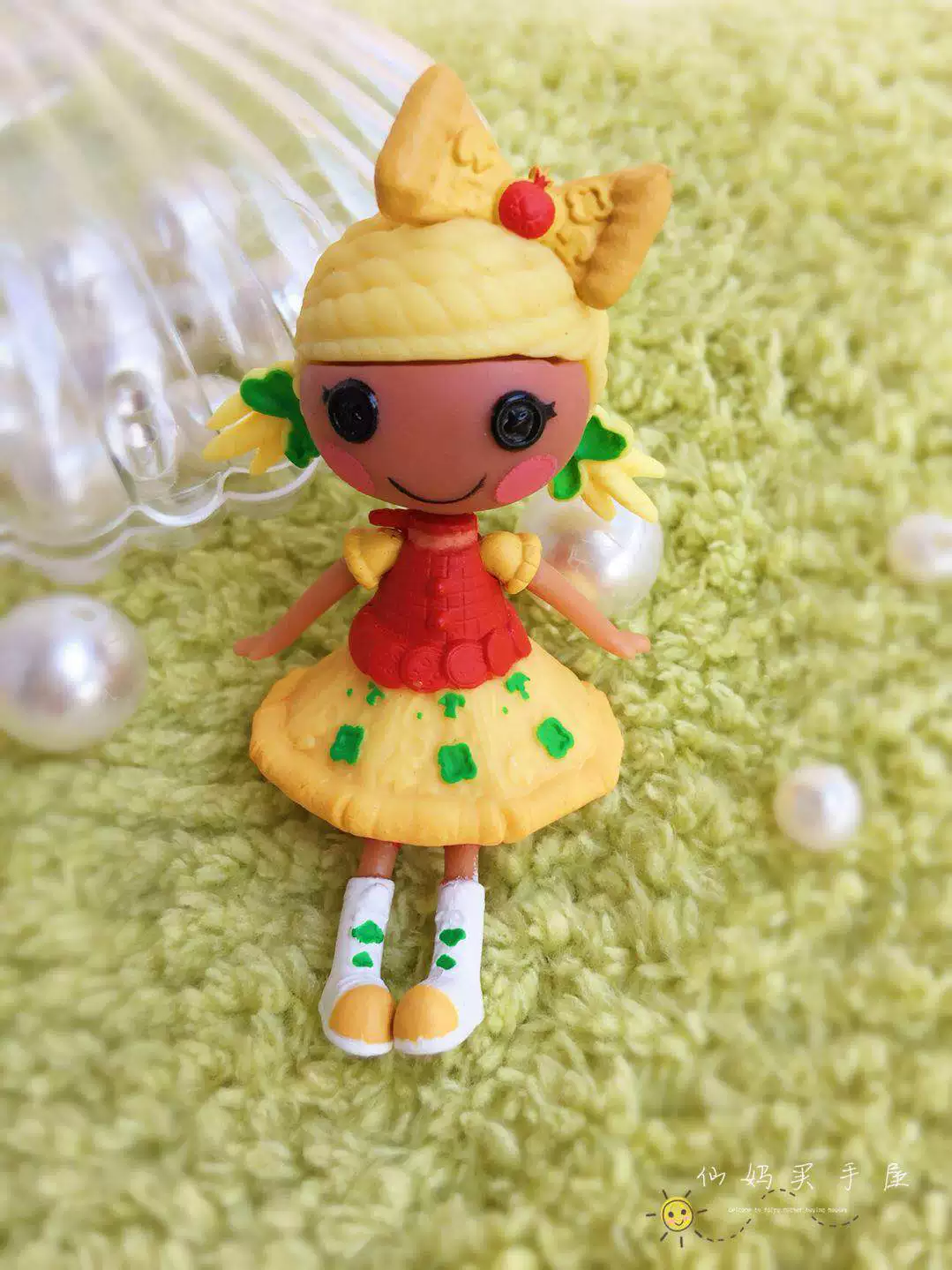 Мини-кукла LALALOOPSY Lele Angels, с пуговичными глазами, слепой бокс с микромагнитной качелью (≤15 см)