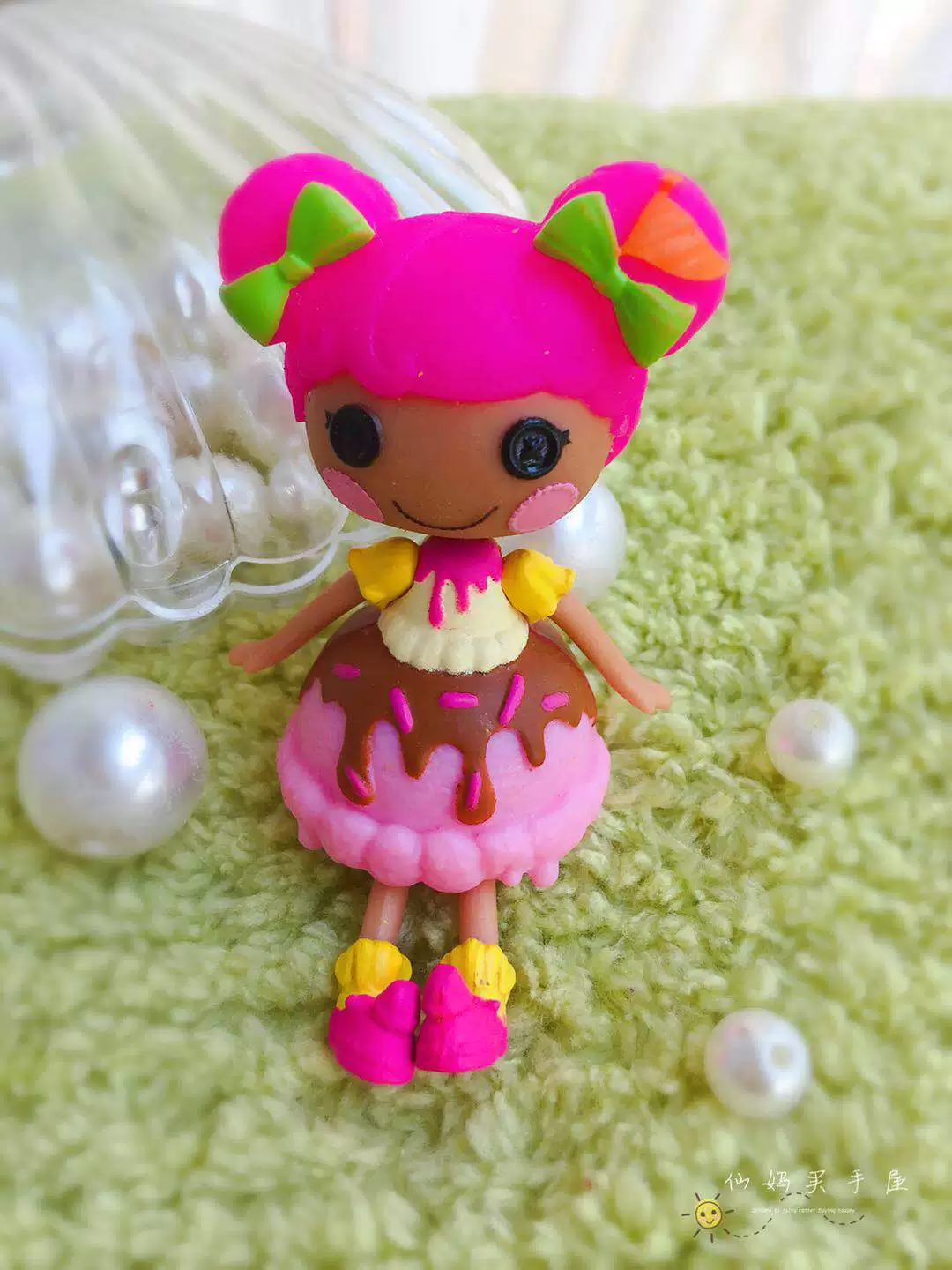 Мини-кукла LALALOOPSY Lele Angels, с пуговичными глазами, слепой бокс с микромагнитной качелью (≤15 см)