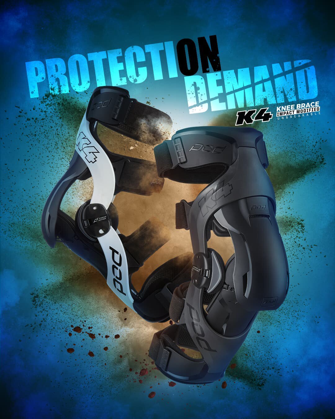 22 licensed pod exoskeleton ligament mechanical knee pads K4 off-road moto carbon fiber k8 pull ADV ski surfing