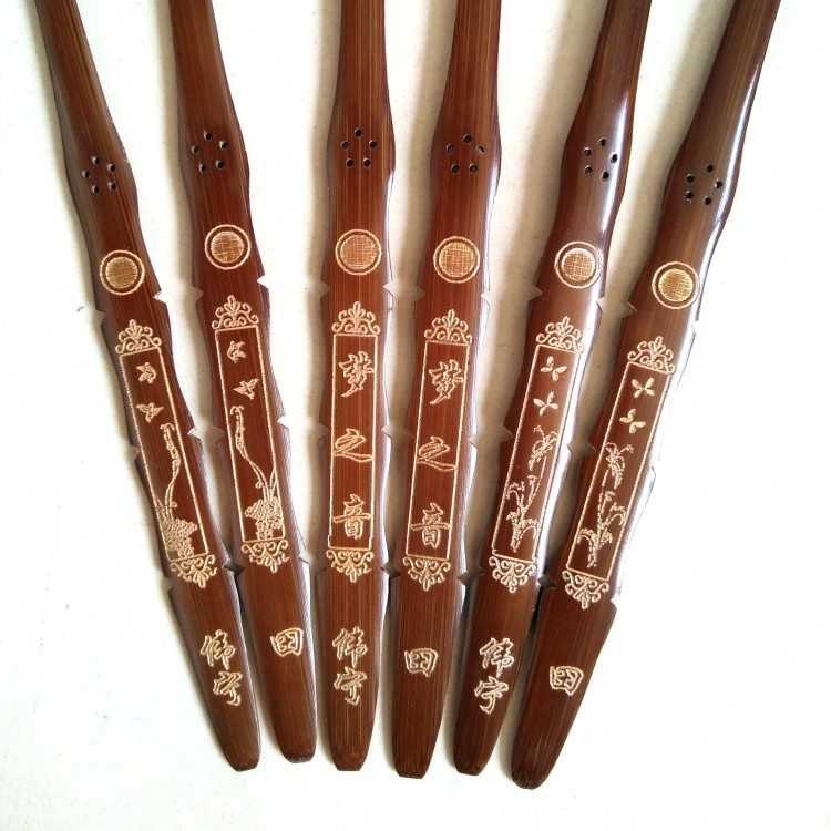 Tian Weining Qin Bamboo dulcimer keys Musical instrument accessories professional Tian Weining antique Qin Bamboo gift tube