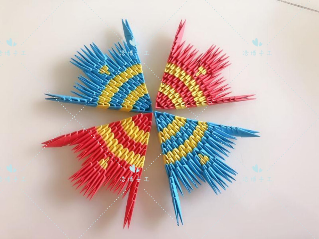Best-selling Yuhaobo handmade triangular plugs for participating students homework puzzle fun origami material package semi-finished products - Taobao