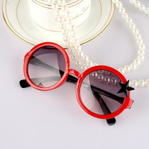 Children sun glasses small round five-pointed star shape glasses cute cartoon ink frame little girl toy glasses