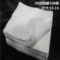White needle microfiber glasses cloth custom wipe clean not hairless Jewelry wipe cloth custom shop name