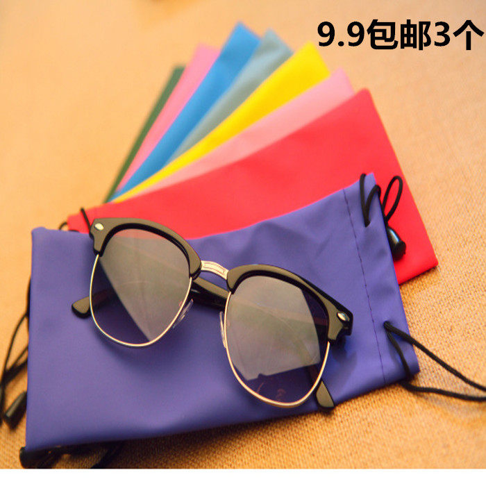 Batch of sunglasses bag flat light glasses cloth bag phone bag Bag Jewelry Bag with Lining Hair Multifunction Bag