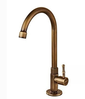 European-style all-copper gold faucet Table basin hot and cold faucet Powder room wash basin Household faucet Single cold optional