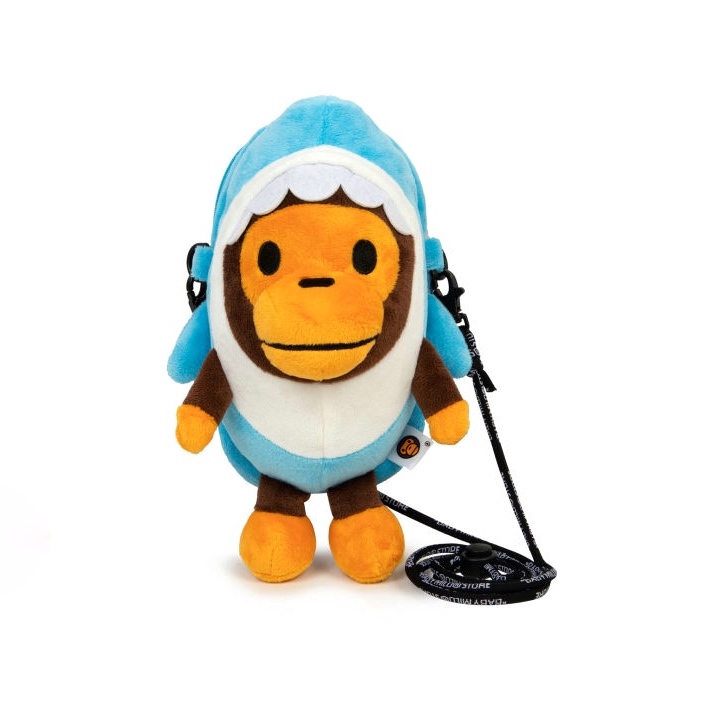 Spot Bape Baby Milo Store Cartoon Shark Shape Mobile Phone Bag Mini Crossbody Bag