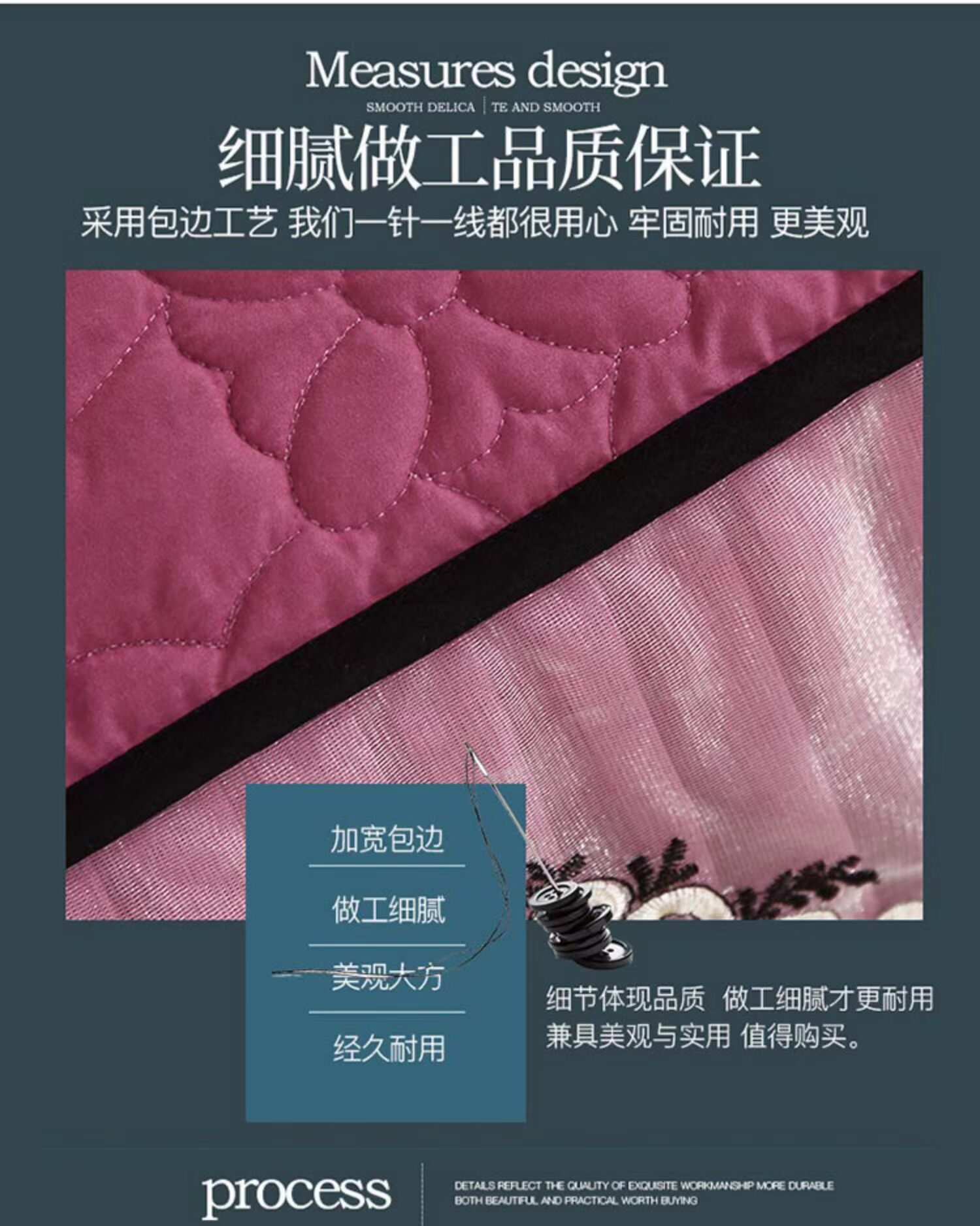 Shen Hao nhà dệt dây kéo có thể tháo rời cát chần ren rắn màu giường váy ba mảnh dày quilted bìa đơn mảnh - Váy Petti ga giường viền ren