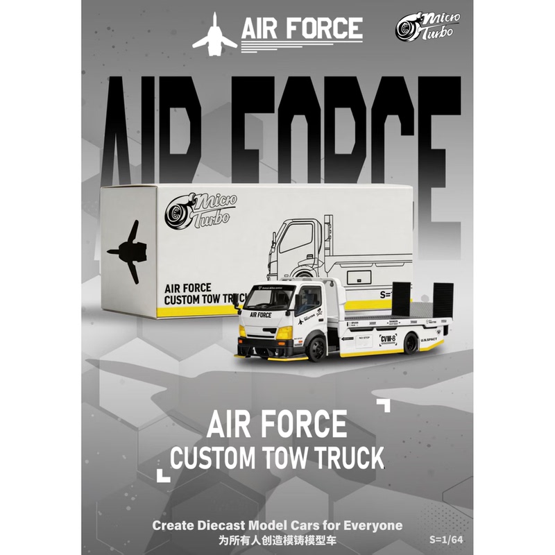 Micro Turbo1/64 Air Force Modified Flatbed Trailer Alloy Car Model
