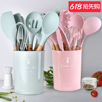 Apply British Mofly Multifunction Cuisine Pan Accessories Silicone Pan Shovel 11 Pieces Suit Seven Sets Tool Mesh Red Pan