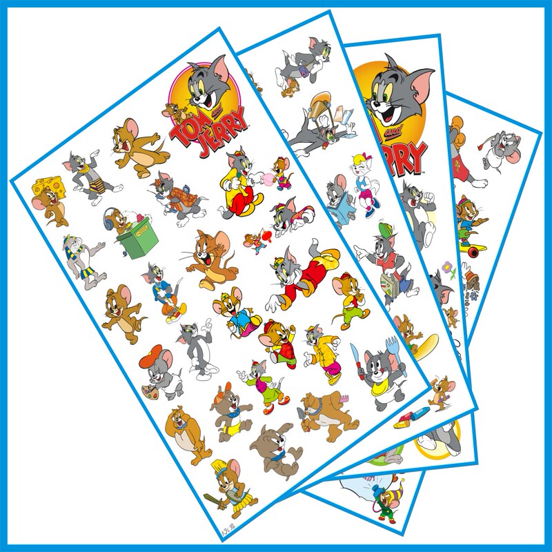 Toward the South Cartoon Tom and Jerry Tattoo Stickers Tom Cat Jerry Waterproof Unisex Children Disposable Toward the South Cartoon Tom and Jerry Tattoo Stickers Tom Cat Jerry Waterproof Unisex Children Disposable