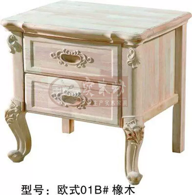 Hiện đại cơ sở trắng Trung Quốc với ca khúc hai ngăn kéo tủ tủ đầu giường cạnh giường ngủ chạm khắc trắng râu phôi trắng tủ Aigui - Buồng tủ âm tường phòng ngủ
