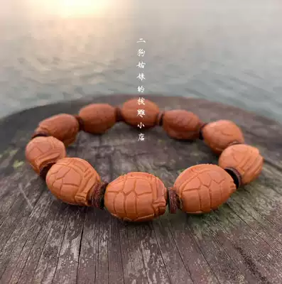 (Rich hand string small size) 1 6times 2 1 pure hand carved turtle Protective case boutique men and women play