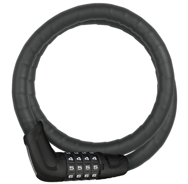 Abus 6 Series Tresorflex Combo Cable Lock 120 Cm/15Mm Black & with Cable Tie
