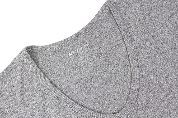Quần lót nam Trung Quốc nam ngắn tay áo thun cotton mùa hè áo cotton cotton áo thun nam cổ chữ V Slim XL áo 3 lỗ