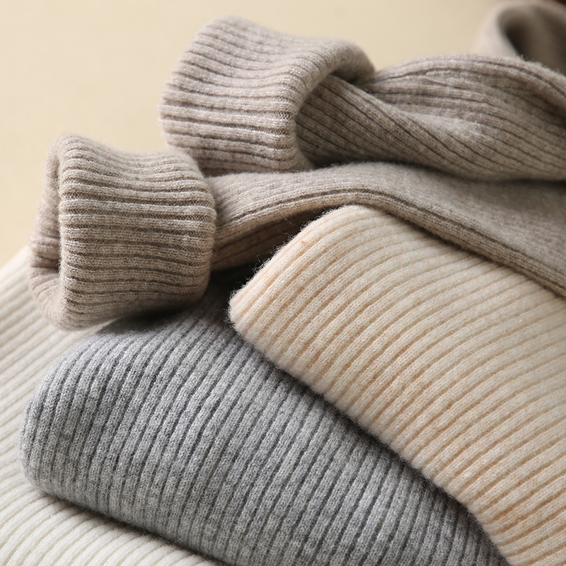 2025 Autumn/Winter Women's Slim Fit Short Turtleneck Sweater, Stylish Long Sleeve Knitted Black Base Shirt, Thickened