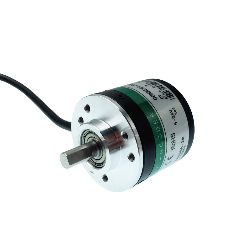 Photoelectric Rotary Encoder 100 200 300 360 400 600 Pulses Ab Phase 5-24V with Coupling