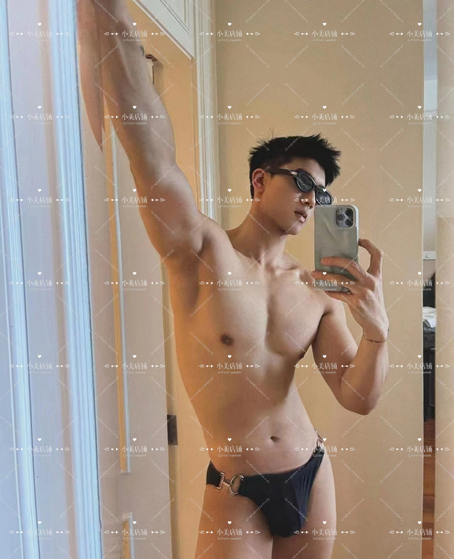 G Style Men's Triangle Swim Trunks Solid Color Swimming Sexy Fashion Elastic Tight-Fitting Side Steel Ring Bikini Beach Shorts
