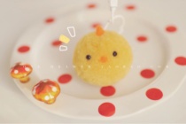  One drawer cute goat felt fluffy ball soft cute little chicken handmade diy material bag pendant birthday present