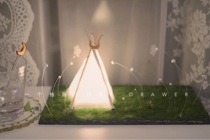 One drawer Firefly senssensing small night light pendulum piece handmade diy material bag birthday present