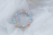 One Drawer Original 14k Bag Golden Star Moon Natural Oil Painting Colorful Bracelet Girls Day Holiday Gifts