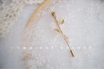 "A Drawer" Little Boy Prince Golden Rose Pearl Brooch Accessories Birthday Gift Female 38