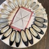 [Черно -белый серый] Простая Rainbow18 осень и зимняя итальянская французская голова.