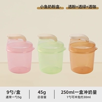 Коробка для сухого молока Xiaoyu, полупрозрачная зеленая + полупрозрачный порошок + полупрозрачный кофе