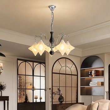2025 new retro high-end star living room chandelier