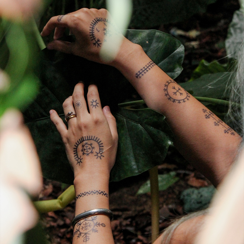 《Sicanje Guardian》 Traditional Tattoo Totem Symbol Natural Herbal Tattoo Sticker Mysticism Waterproof 《Sicanje Guardian》 Traditional Tattoo Totem Symbol Natural Herbal Tattoo Sticker Mysticism Waterproof
