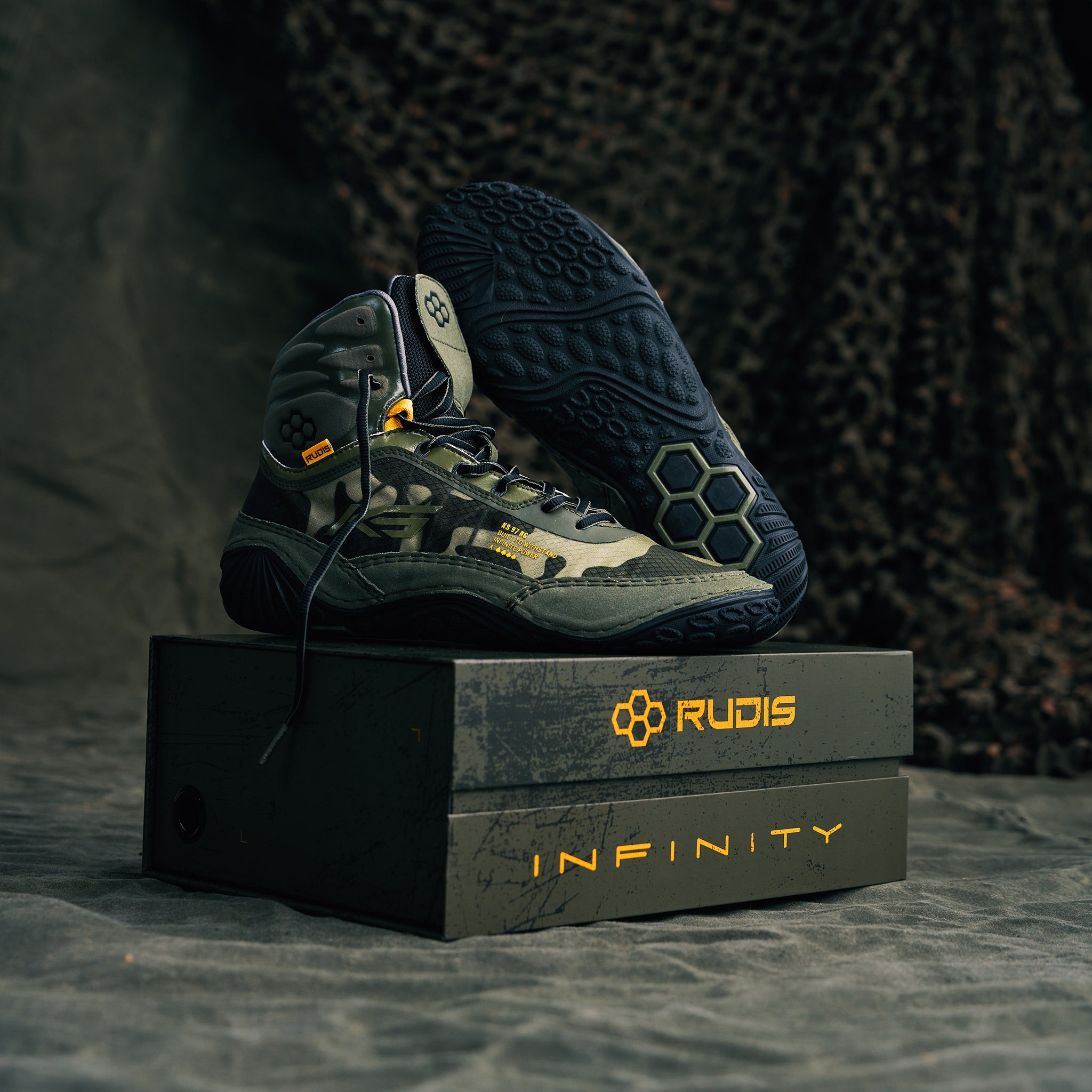 RUDIS KS INFINITY EDGE training fighting Sanda boxing shoes squat deadlift power wrestling shoes