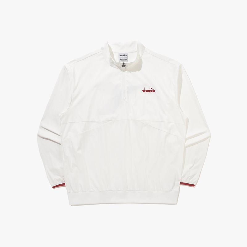 Overseas Purchasing Diadora Women's Tennis Top Half-Zip Long-Sleeve Tennis Training Daily Sports Wear