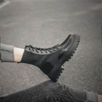 Net Red Martin boots womens 2020 new British fan car boots womens wild thick heel thick bottom handsome boots women plus velvet