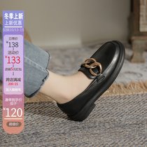 2021 explosive British style small leather shoes childrens one pedal happy shoes Japanese JK shoes thick soled Mary Jane single shoes