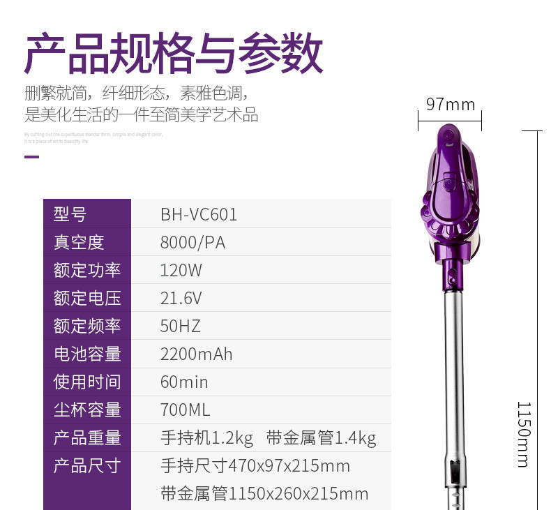Máy hút bụi không dây Liqi nhà mạnh mẽ xe ​​cầm tay putter im lặng sạc nhỏ thú cưng không dây - Máy hút bụi máy hút bụi mịn