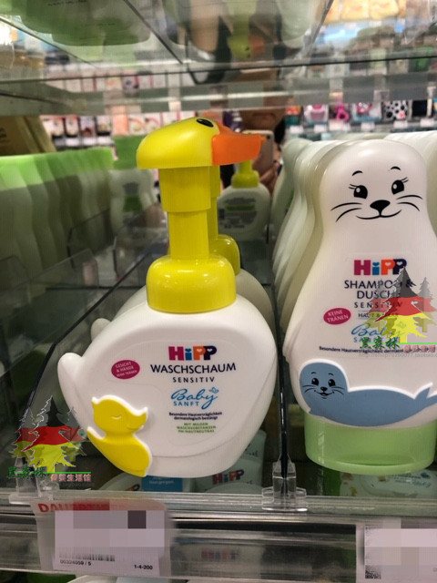 Spot Germany Direct purchase of children's baby hipp hippel small duck without tears and anti-face washout foam