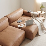 Современный и минималистичный кожаный ретро диван, воловья кожа