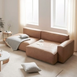 Современный и минималистичный кожаный ретро диван, воловья кожа