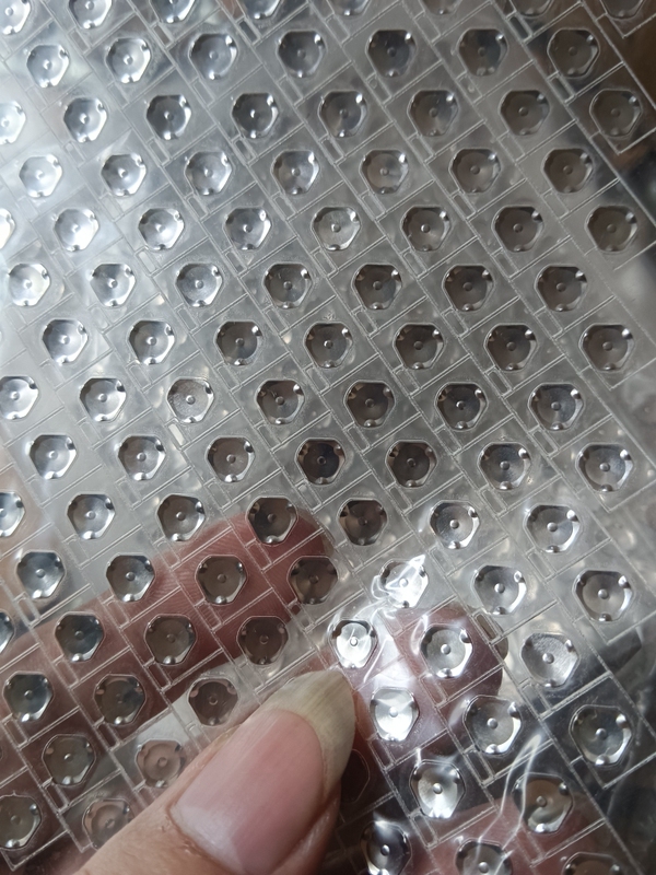 Triangular Pot-Shaped Button with Sticker, Size 8*10mm, Diameter 6mm, Force 350g, Dome Piece