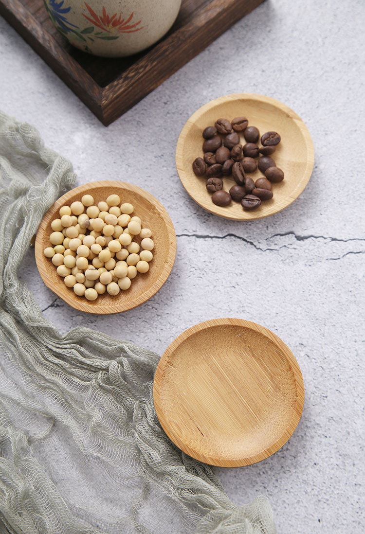 Bamboo Disc Sushi Dry Goods Snacks Shoot Photography Swing Beat Decoration Gourmet Tea Photo Props Saucer Disc Pendulum Pieces