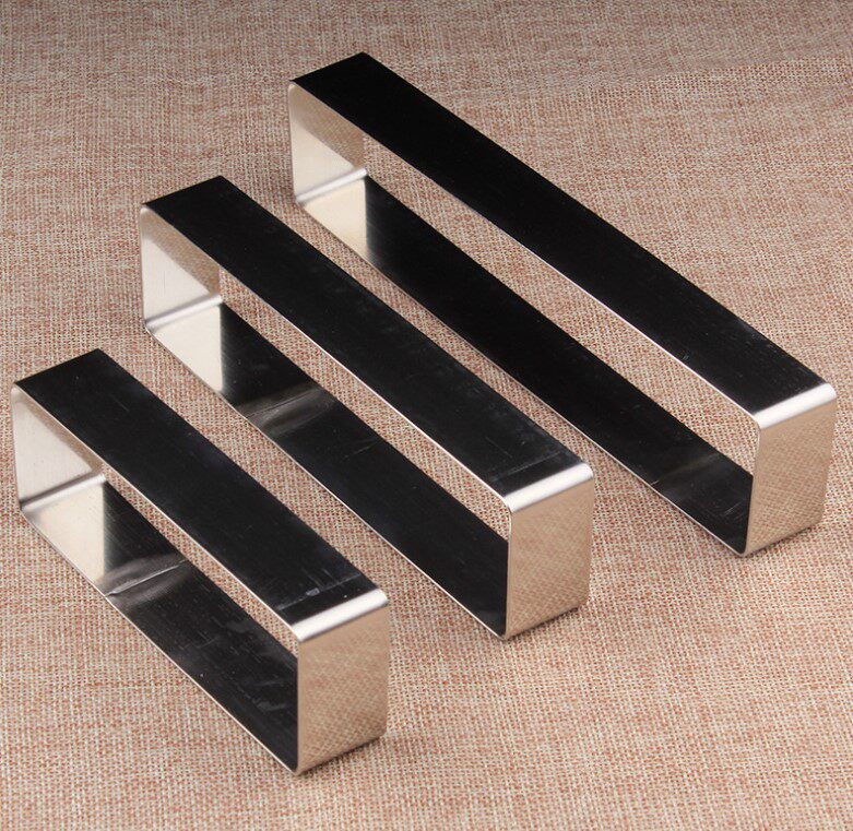 Rectangular Mousse Ring Stainless Steel Cut Die Cake Baking Mold Supplies Strip Cranberry Biscuit Tool