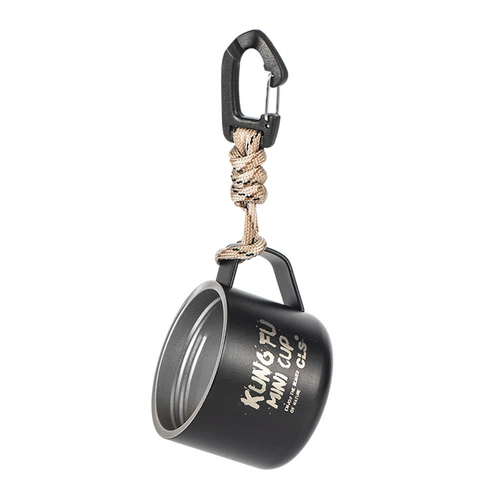 CLS Чайная чашка из нержавеющей стали, чай Лапсанг сушонг, кофейная стопка для кемпинга, нержавеющая сталь AISI 304, 80 мл