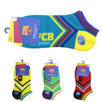  Barcelona Football Fans Socks Football Sports Socks Sweat and deodorant No bones sewn boat socks Short socks