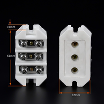 Ceramic terminal block high temperature resistant terminal block flame retardant Japanese ceramic terminal block 2P-6P