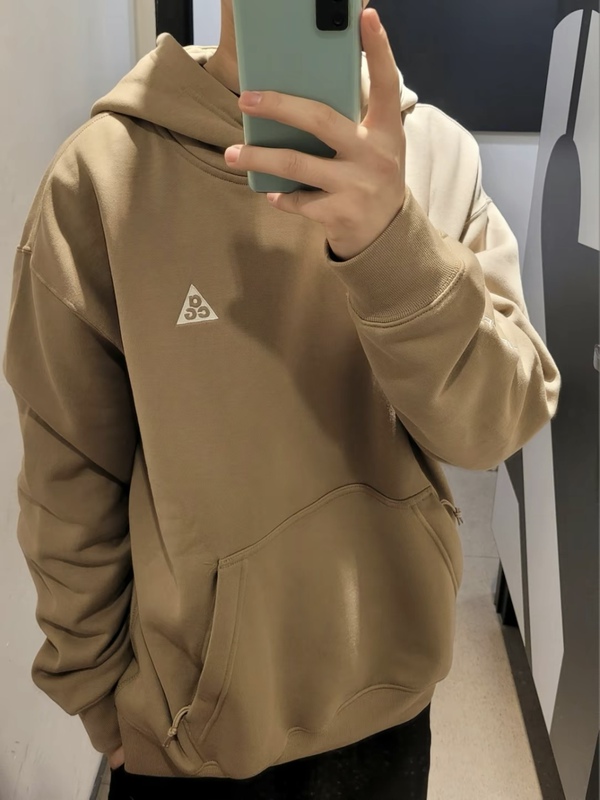 Nike Acg Men's Sports Casual Trendy Outdoor Embroidered Fleece Hooded Sweatshirt Dz3393