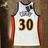 Mitchell Ness Mn Curry Warriors № 30 Новичок Retro White New Version Hot Print SW Jersey