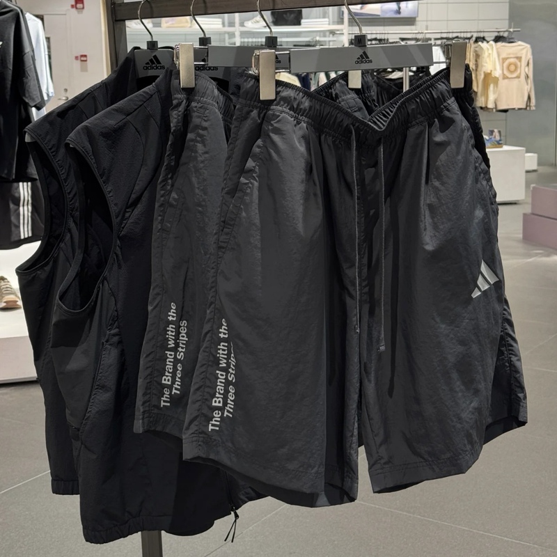 Adidas Fos Sports and Leisure Trendy Outdoor Woven Quick-Drying Loose Shorts Kf0134