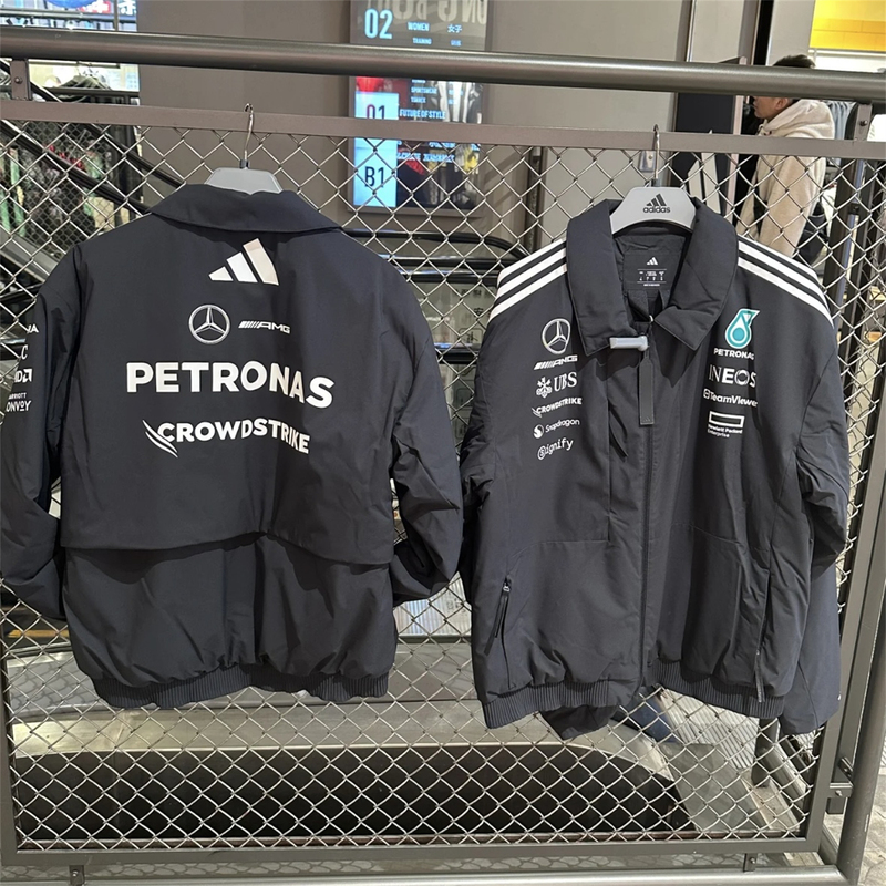 Adidas F1 Collaboration with Mercedes-Benz Amg Sports Fashion Windproof Cotton Jacket Jx0748