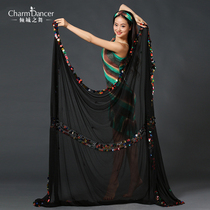 Belly dance malaya scarf folk dance hand yarn sequin tossing SJ004