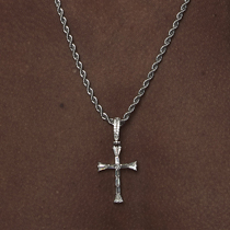 ICEGANG Bamboo Festival T Square Diamond Cross Studded Natural Zircon Gold Plated Hip Hop Trend European And European Street Pendant