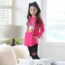 Ưu đãi đặc biệt cho trẻ em quần áo bé gái mới tay dài phù hợp với phim hoạt hình nước ngoài phiên bản Hàn Quốc của cô gái hai mảnh màu đen mùa xuân và mùa thu thủy triều áo trẻ em Phù hợp với trẻ em